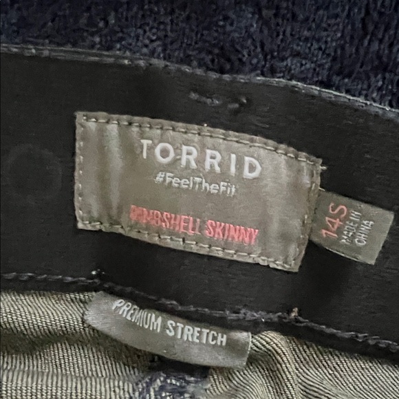 Torrid Dark Blue Skinny Jeans - Picture 2 of 2